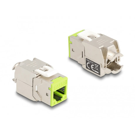 Delock moduł Keystone gniazdo rj45 do lsa cat 6a bez użycia narzędzi, 8 sztuk (wielokolorowe)