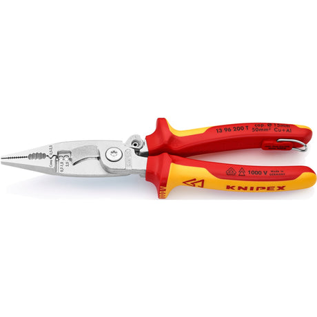 Szczypce instalacyjne Knipex 13 96 200 t (czerwony żółty)