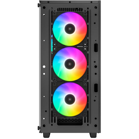 Obudowa midi tower Deepcool cc560 argb v2 (czarna | 2x usb-a | rgb | szkło hartowane)