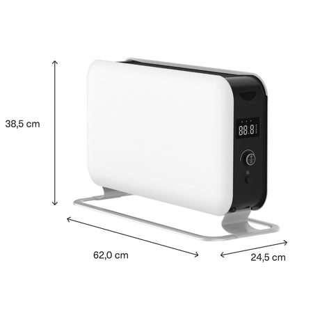 Grzejnik konwektorowy Mill Wi-Fi co1500maxwifi3 (biały czarny, 1500 watów, Wi-Fi + kontrola aplikacji)