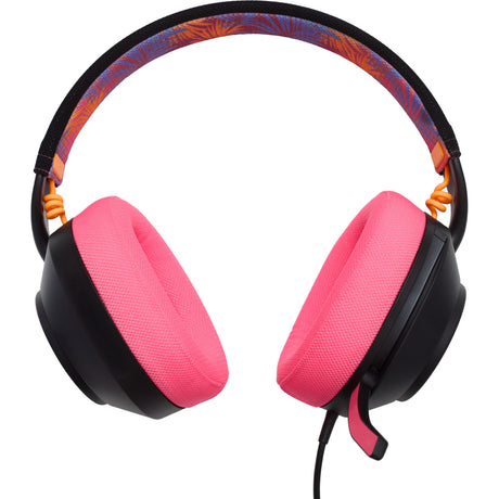 Przewodowy zestaw słuchawkowy do gier Powera Lucidsound LS10 — nauszny zestaw słuchawkowy do gier z logo Midnight (czarny różowy, Playstation 5, Playstation 4, Xbox Series X|s, Xbox One, PC, telefon komórkowy)