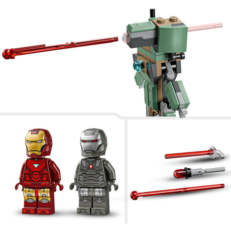 Lego® ǀ Marvel Iron Man i machina wojenna kontra drony młotkowe - 76320