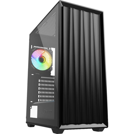 Obudowa midi tower Sharkoon vk3 rgb (czarna | 2x usb-a | rgb | szkło hartowane)