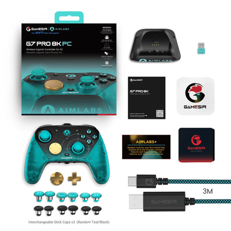 Gamesir g7 pro 8k pc - gamepad w wersji aimlabs (cyjan czarny)