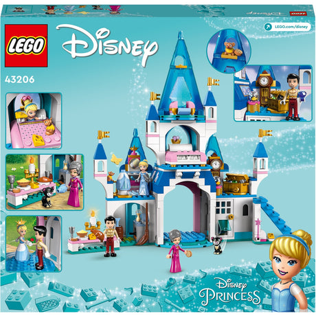 Lego Disney Princess - Zamek Kopciuszka i zabawka konstrukcyjna przystojnego księcia (43206)