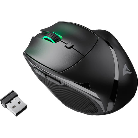 Mysz Sharkoon officepal m25w (czarna, 400 - 4000 dpi, rgb, 2,4 ghz usb)