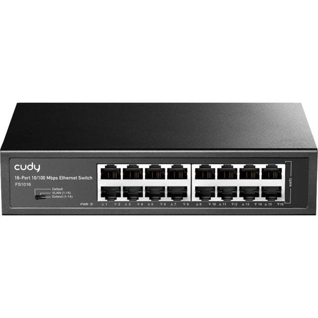 Przełącznik Cudy 16-portowy 10 100 Mbps Ethernet (czarny)