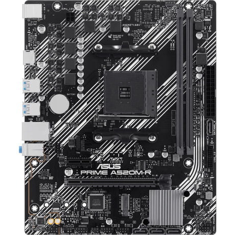 Płyta główna Asus Prime A520M-R z gniazdem AM4 (RAID, GB-LAN, dźwięk, µATX)