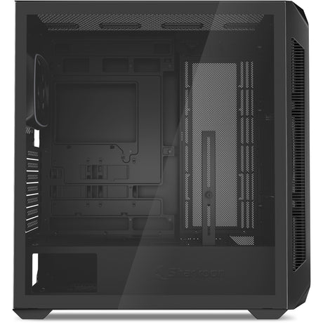Obudowa midi tower Sharkoon ak5m rgb (czarna | 2x usb-a | 1x usb-c | rgb | szkło hartowane)