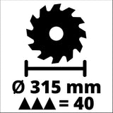 Piła stołowa Einhell te-ts 315 u Piła tarczowa stołowa (czerwony czarny)