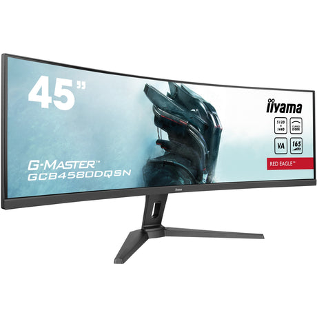 Iiyama G-Master Red Eagle GCB4580DQSN-B1 45 zakrzywiony ultrawide monitor do gier (czarny, 2x HDMI, Display Port, 3x USB-A, USB-B, USB-C, RJ-45, 165 Hz)