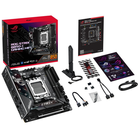 Płyta główna Asus ROG Strix B850-I Gaming Wi-Fi Socket AM5 (2,5 GB-LAN, Wi-Fi 7, BT, dźwięk, Mini-ITX)