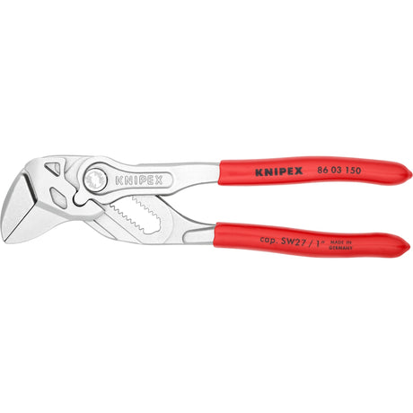 Seria Knipex 86 03 150 - szczypce nastawne - 150mm - szczęki płaskie - ergonomiczny uchwyt