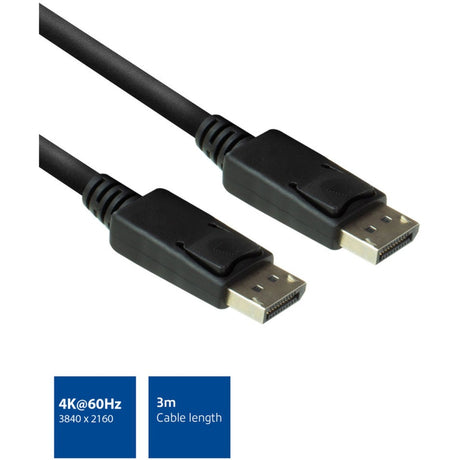 Act Connectivity 3-metrowy kabel Display Port męski - męski (czarny)