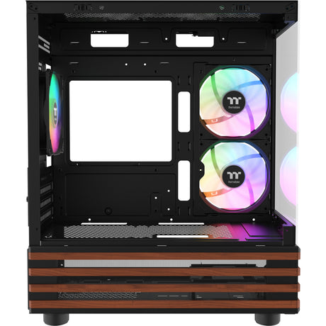 Obudowa mini tower Thermaltake View 170 ws argb (kolor czarnego drewna | 2x usb-a | rgb | okno)