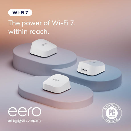 System WiFi Eero 7 mesh, 3-częściowy router mesh (biały)