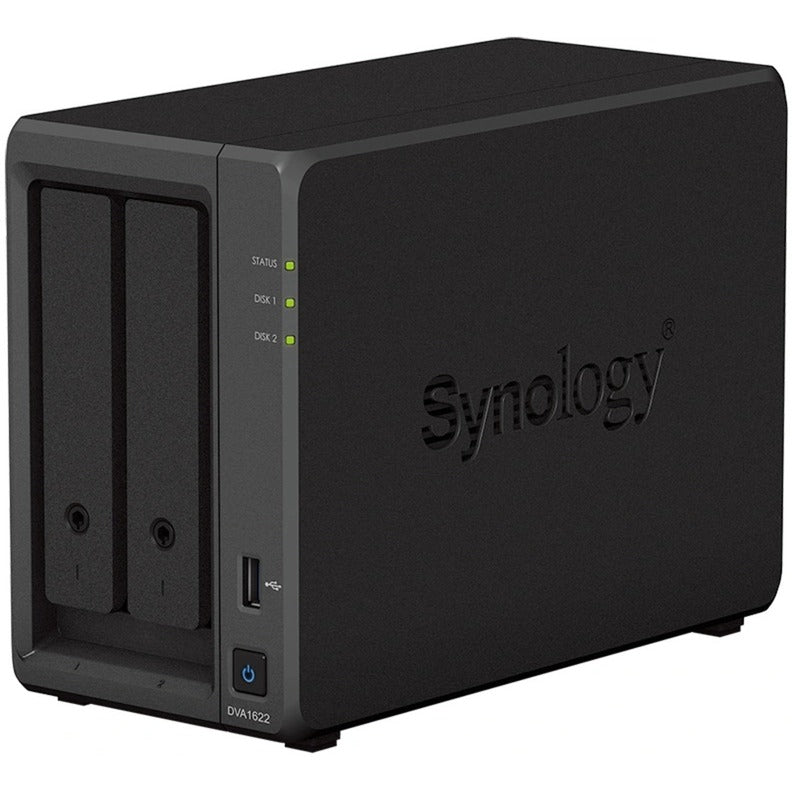 Sieciowy rejestrator wideo Synology dva1622 (czarny, 2x gniazda HDD 3,5)