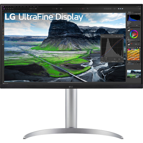 Monitor LG Ultrafine 27UQ850V-W 27 4K UHD (biały srebrny, 2x HDMI, Display Port, 2x USB-A, USB-B, USB-C)