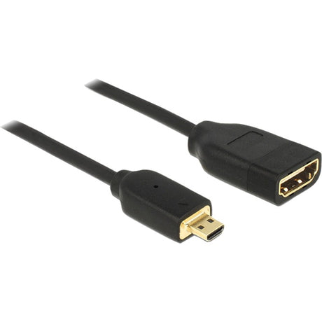 Delock adapter micro hdmi > hdmi a (czarny, 0,2 metra, 4k)