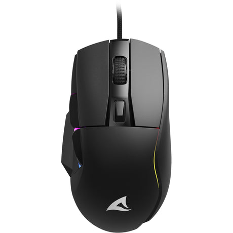 Mysz do gier Sharkoon Skiller sgm35 (czarna, 400 - 6400 dpi, diody rgb)