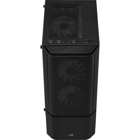 Obudowa midi tower Aerocool Quantum Mesh v3 (czarno-szara | 3x USB-A | RGB | okienko)