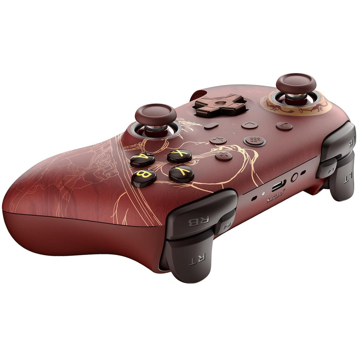 Kontroler bezprzewodowy 8bitdo Ultimate 2 - wuchang: opadłe pióra (ciemnoczerwony, 2,4 GHz bluetooth, usb, pc)