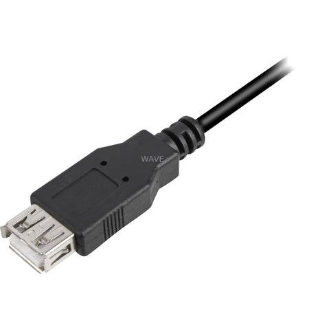Przedłużacz Sharkoon USB 2.0 (czarny, 1 metr, podwójne ekranowanie)
