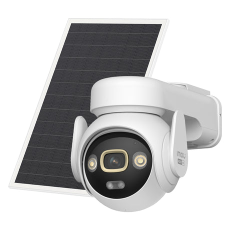 Zestaw Imou Aov PT 4K (WiFi + 4G) Karta SIM SD Kamera bezpieczeństwa (biała, 8 MP, WiFi 6, 4G LTE, panel słoneczny, wykrywanie AI)