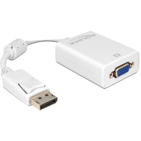 Delock adapter displayport 1.2 > VGA (biały, 0,22 m)