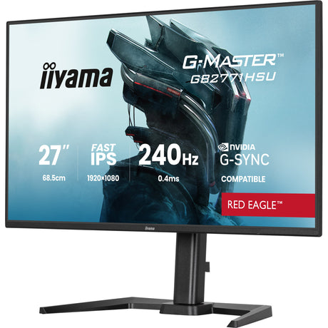 Monitor do gier Iiyama G-Master Red Eagle GB2771HSU-B1 27 (czarny, 2x HDMI, DisplayPort, USB-A, USB-C, 240 Hz)