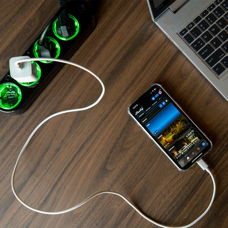 Listwa zasilająca Shelly gen4 (czarna, wifi, bluetooth, zigbee)