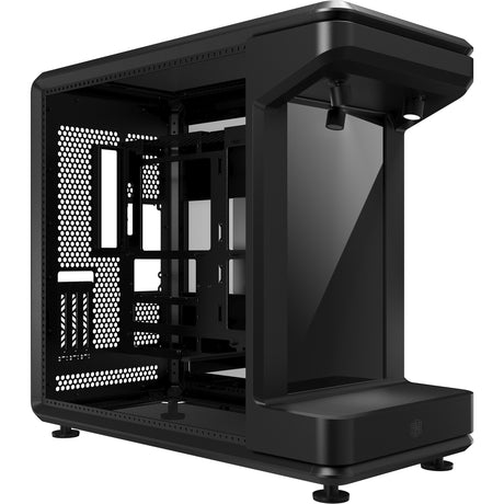 Cooler master masterframe 360 stage obudowa midi tower LCD (czarna | 2x USB-A | 1x USB-C | szkło hartowane)