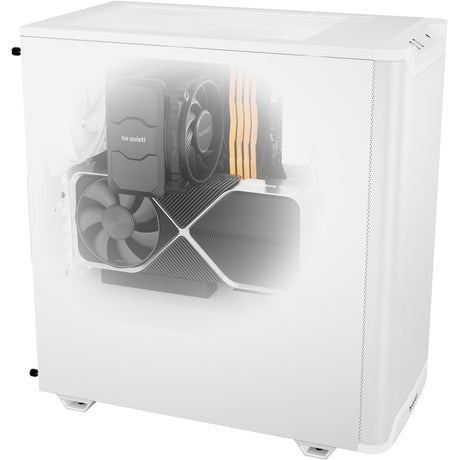 Bądź cicho! Obudowa Midi Tower Pure Base 501 z przepływem powietrza (biała | 2x USB-A | 1x USB-C)