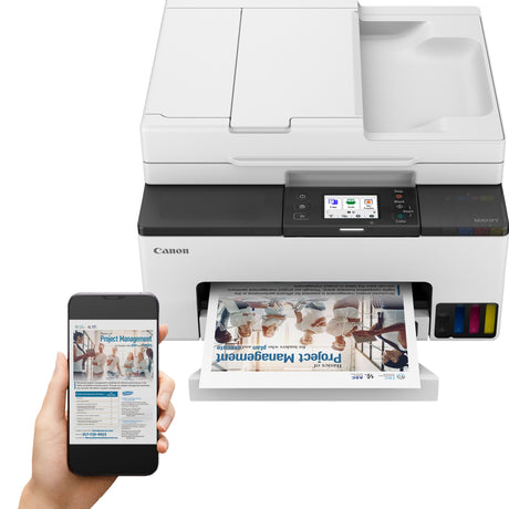 Uniwersalna drukarka atramentowa Canon maxify gx2051 z funkcją faksu (biały, drukowanie, kopiowanie, skanowanie, faksowanie, Wi-Fi)