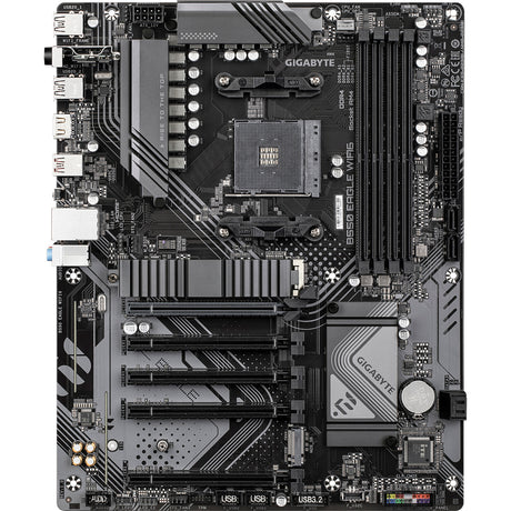 Gigabyte b550 eagle wifi6 gniazdo am4 płyta główna (czarny szary, raid, gb-lan, wi-fi 6, bt, sound, atx)
