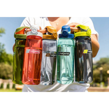 Butelka Nalgene z blokadą w locie, butelka do picia 700 ml (szary beż)