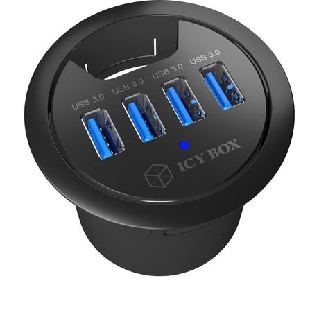 Icy box ib-hub1403 Hub USB (czarny, 4x USB 3.0)