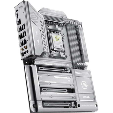 Msi mag x870e tomahawk max wifi pz socket am5 moederbord (wit, raid, 5gb-lan, wi-fi 7, bt 5.4, sound, atx)