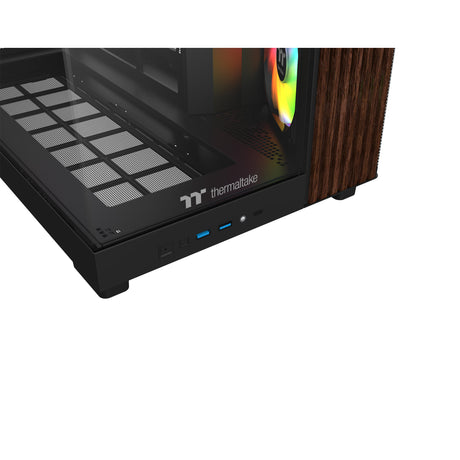 Obudowa Thermaltake View 380 XL WS ARGB MIDI Tower (kolor czarnego drewna | 2x USB-A | 1x USB-C | RGB | szkło hartowane)