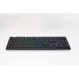 Ducky zero 6108 klasyczna czarna mechaniczna klawiatura do gier rgb (czarna, układ amerykański (qwerty), wiśniowy mx2a brązowy, 100%, diody rgb, double-shot pbt, hot swap, 2,4 ghz | bluetooth | usb-c)