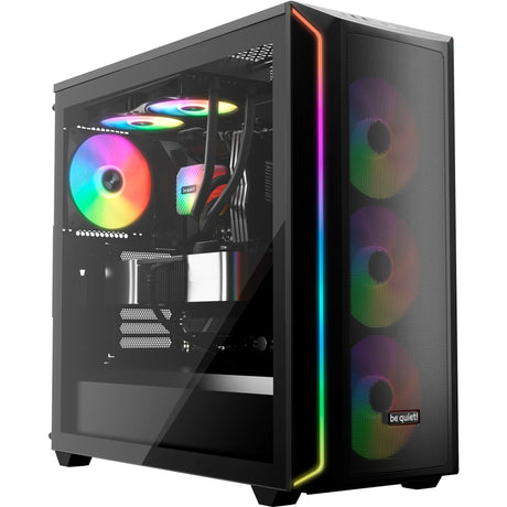 Bądź cicho! Wentylator obudowy Light Wings lx pwm rgb (czarny, 140 x 140 x 25 mm)