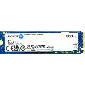 Kingston nv3 500 gb ssd (snv3s 500g, pcie 4.0 x4, nvme, m.2 2280)