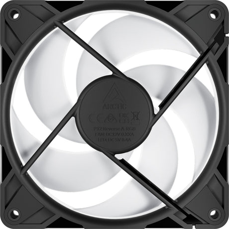 Wentylator obudowy Arctic P12 Pro Reverse a-Rgb (czarny, 120 x 120 x 27 mm, pwm)