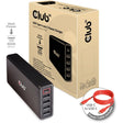 Ładowarka sieciowa Club 3D USB typu A i C, 5 portów o mocy do 111 W (czarna)