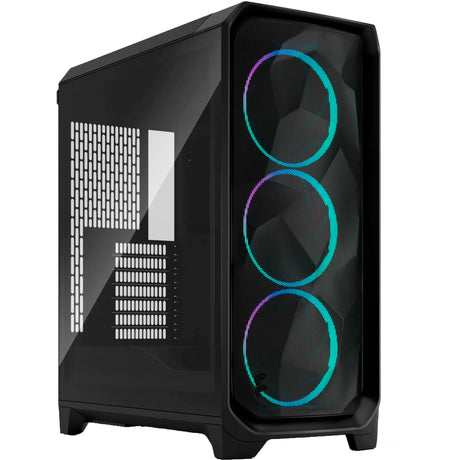 Konstrukcja fractal meshify 3 obudowa midi tower rgb (czarna | 2x usb-a | 1x usb-c | rgb | szkło hartowane)