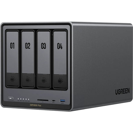 Ugreen nasync dxp4800 plus (szary, 2,5 GB-LAN, 10 GB-LAN, HDMI, 4x USB-A, USB-C)