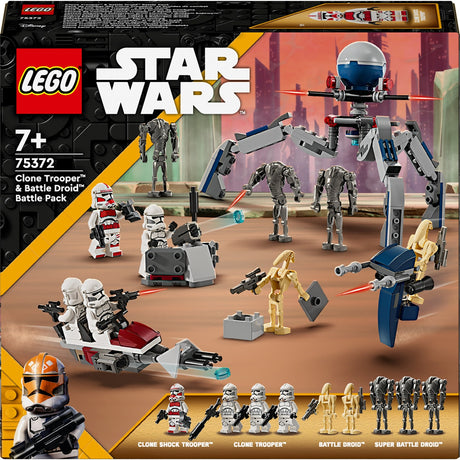 Zestaw bojowy Lego Star Wars Clone Trooper™ Battle Droid™ — 75372