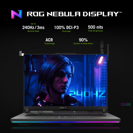 Laptop do gier Asus ROG Strix G16 G614PW-RV006W 16 (szary | R9 8940HX | RTX 5080 | 16 GB | 1 TB SSD)