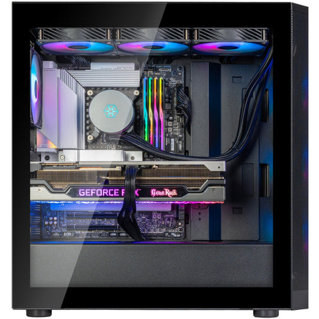 Obudowa Silverstone Fara 514x Midi Tower (czarna | 2x USB-A | 1x USB-C | RGB | szkło hartowane)