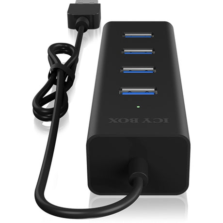 Icy box ib-hub1409-u3 4-portowy koncentrator USB (czarny)
